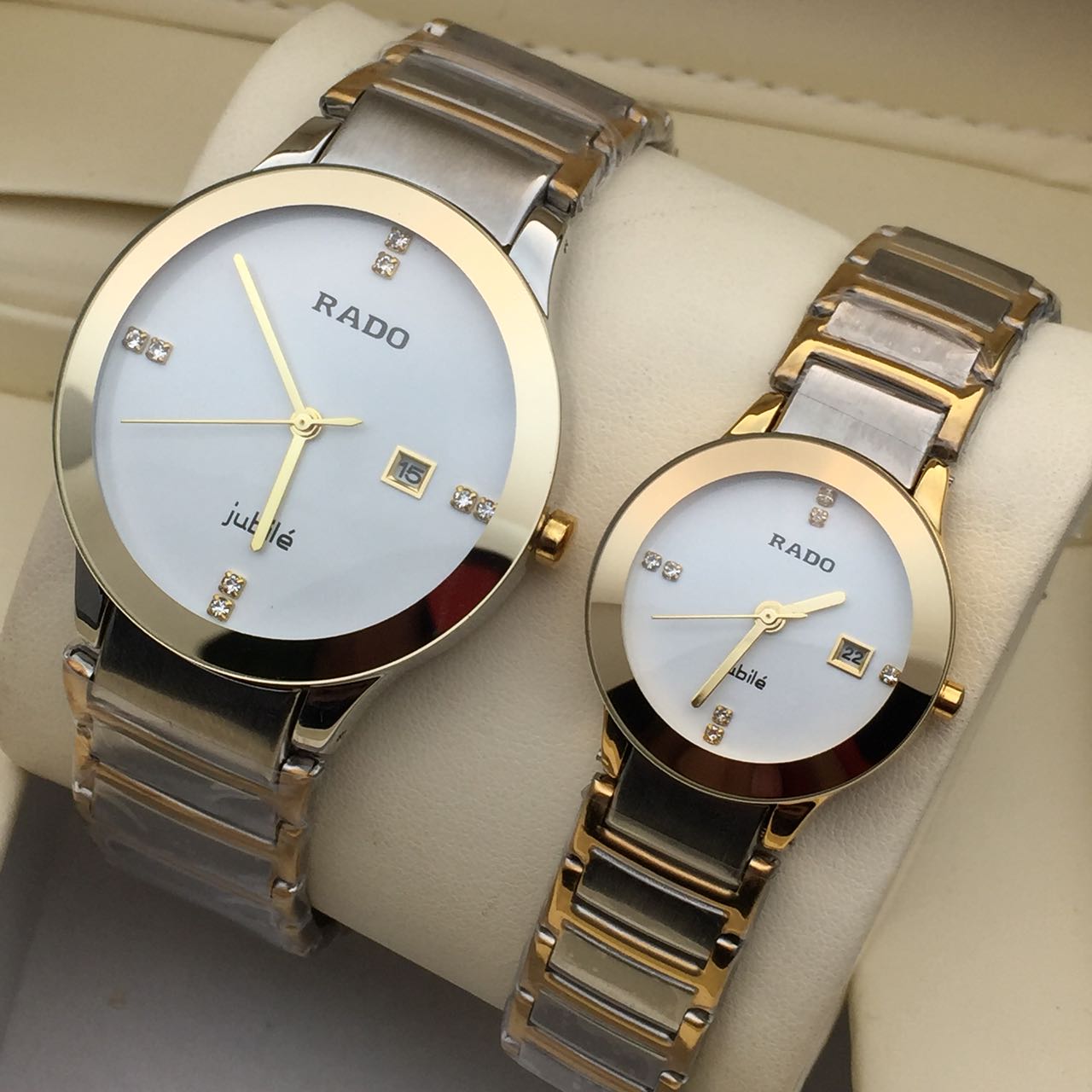 Premium Quality RDA Two Tone Couple Watch